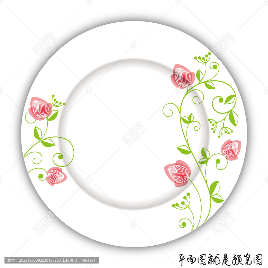 餐具花面