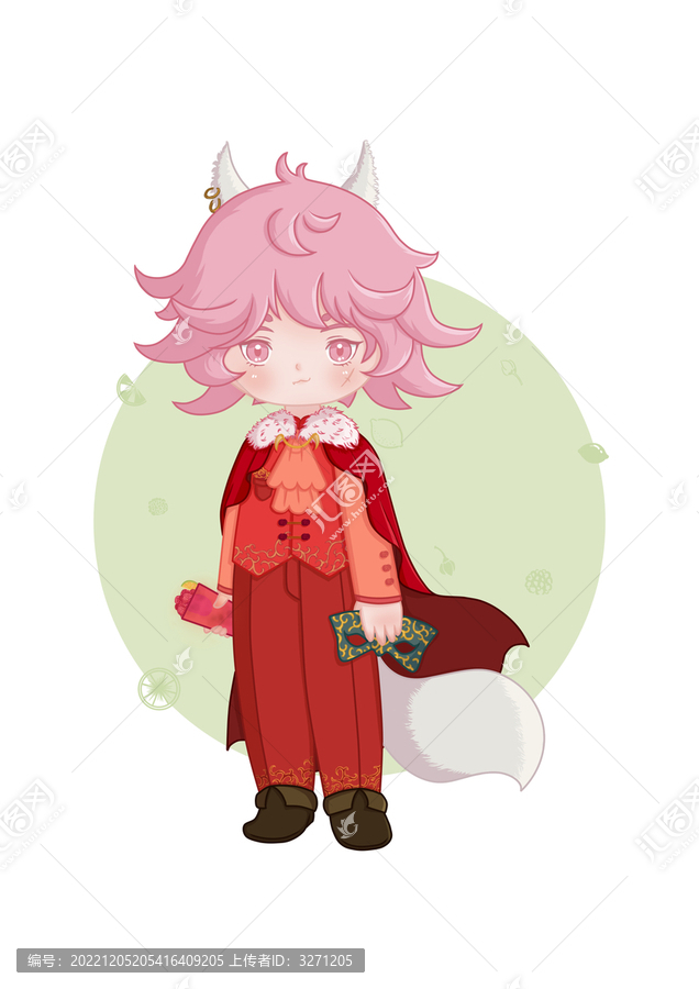 Q版可愛狼人包裝設(shè)計(jì)