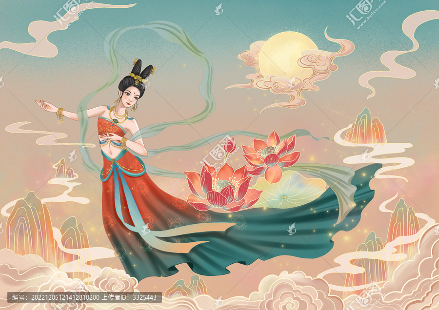 敦煌國風插畫