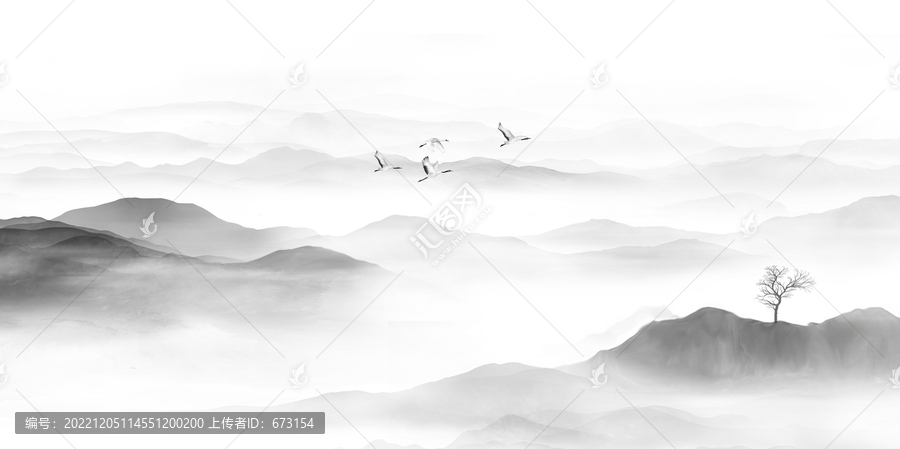 水墨山水畫