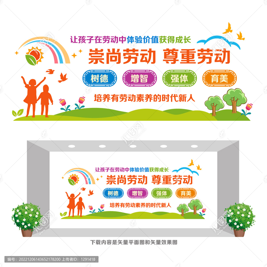 勞動(dòng)教育文化墻