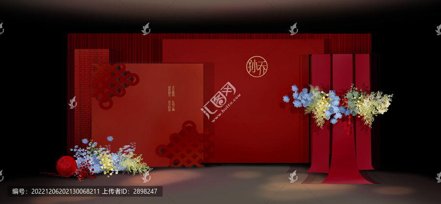 中式婚禮迎賓區(qū)