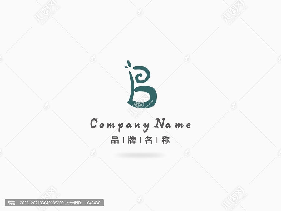 生態(tài)環(huán)境鳥類B字母logo