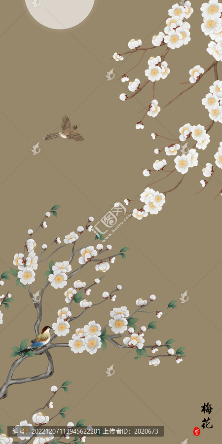 梅花壁畫(huà)掛畫(huà)
