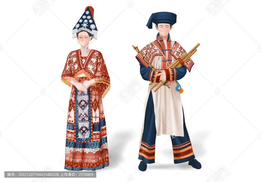 手繪苗族服飾