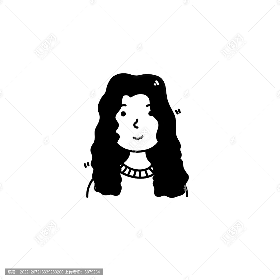長(zhǎng)發(fā)卷發(fā)女孩