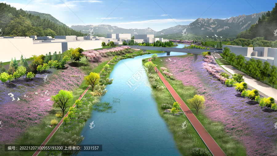 河道鳥瞰圖