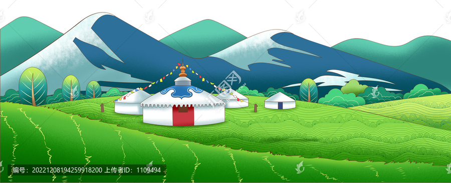 蒙古草原蒙古包
