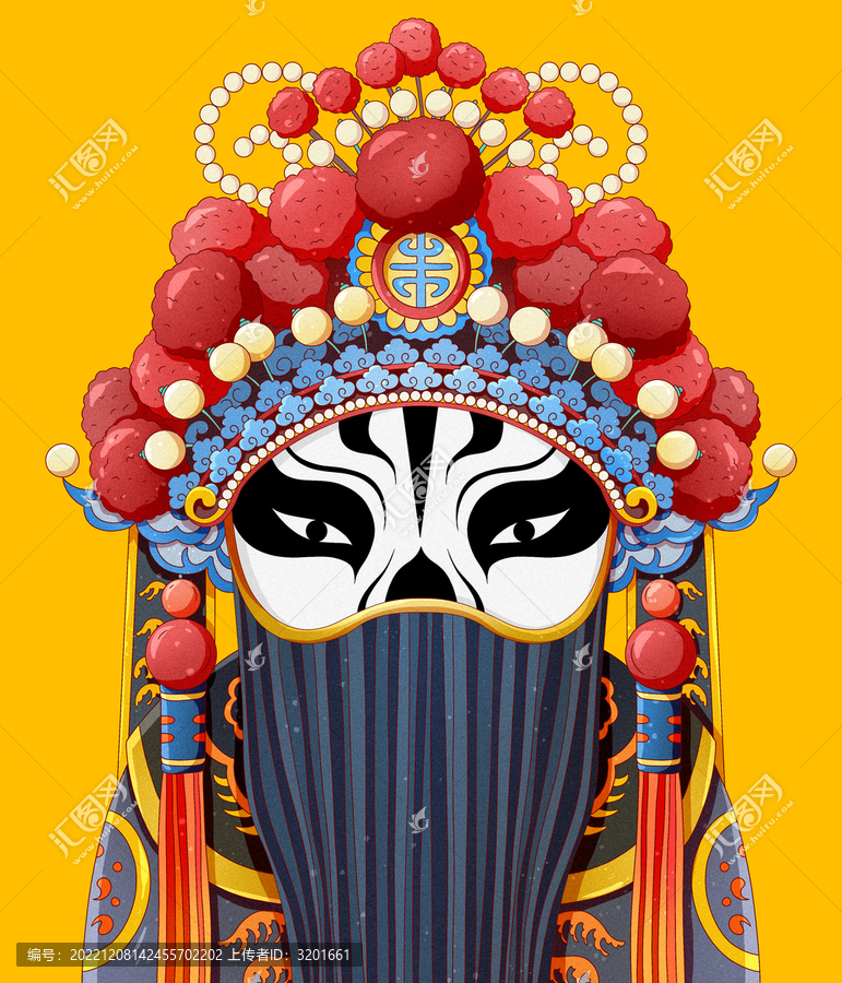 非遺文化京劇戲劇人物形象