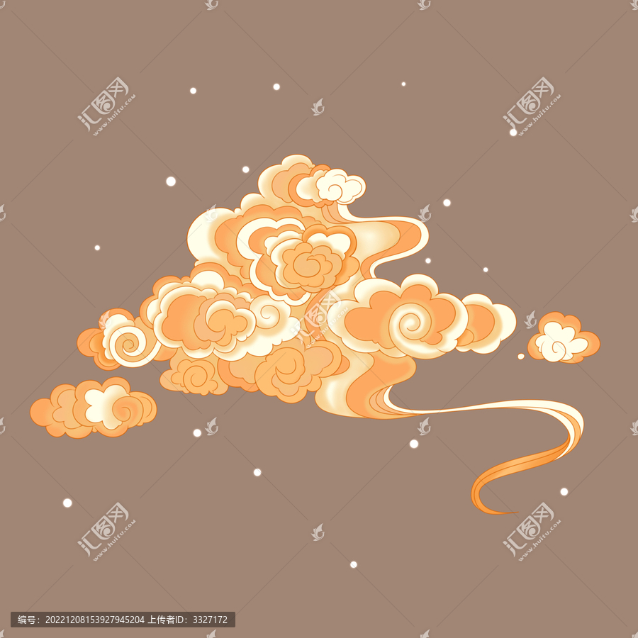 國風(fēng)傳統(tǒng)云紋流云祥云紋樣