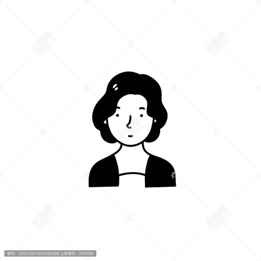 卷發(fā)短發(fā)女孩