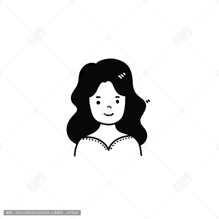 大卷發(fā)女孩