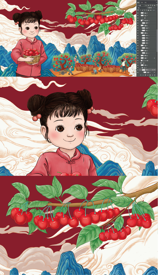 車?yán)遄影b插畫(huà)