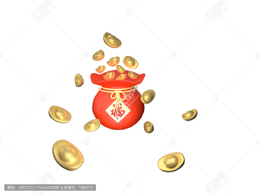 福袋元寶節(jié)日素材
