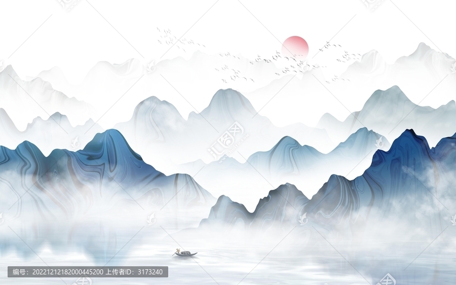 抽象山水畫