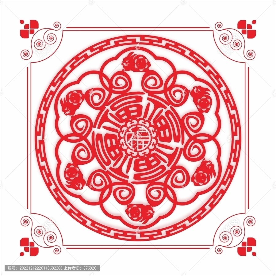 兔年窗花