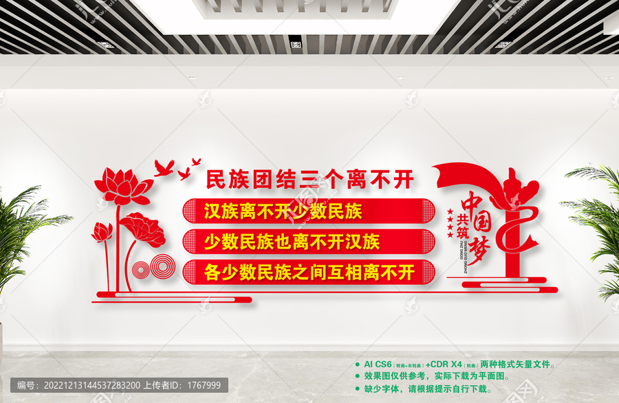 民族團結(jié)三個離不開文化墻
