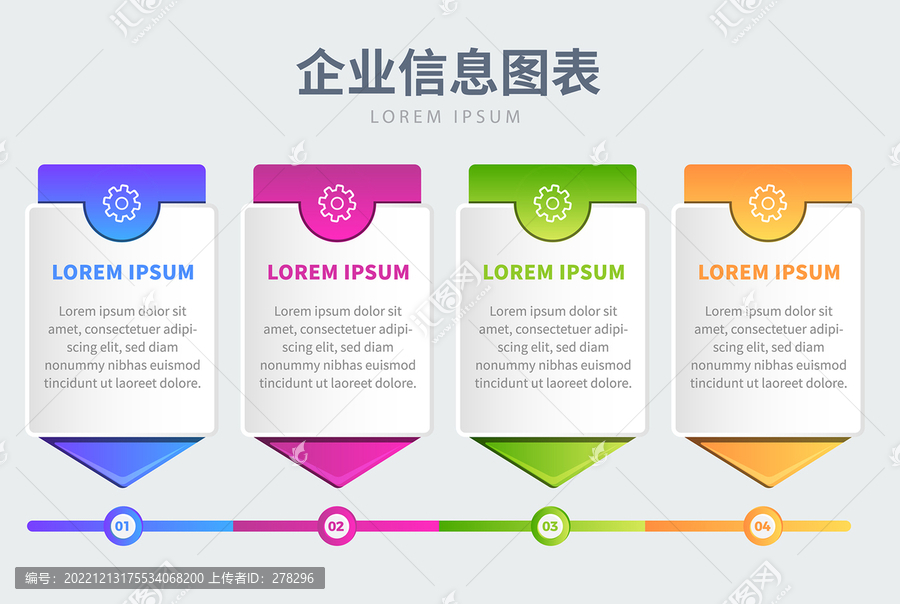信息圖表分類標簽歷程圖