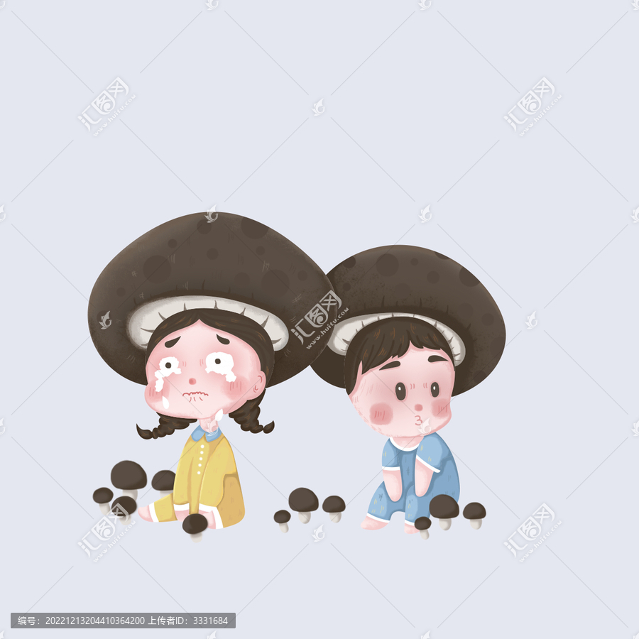 卡通香菇