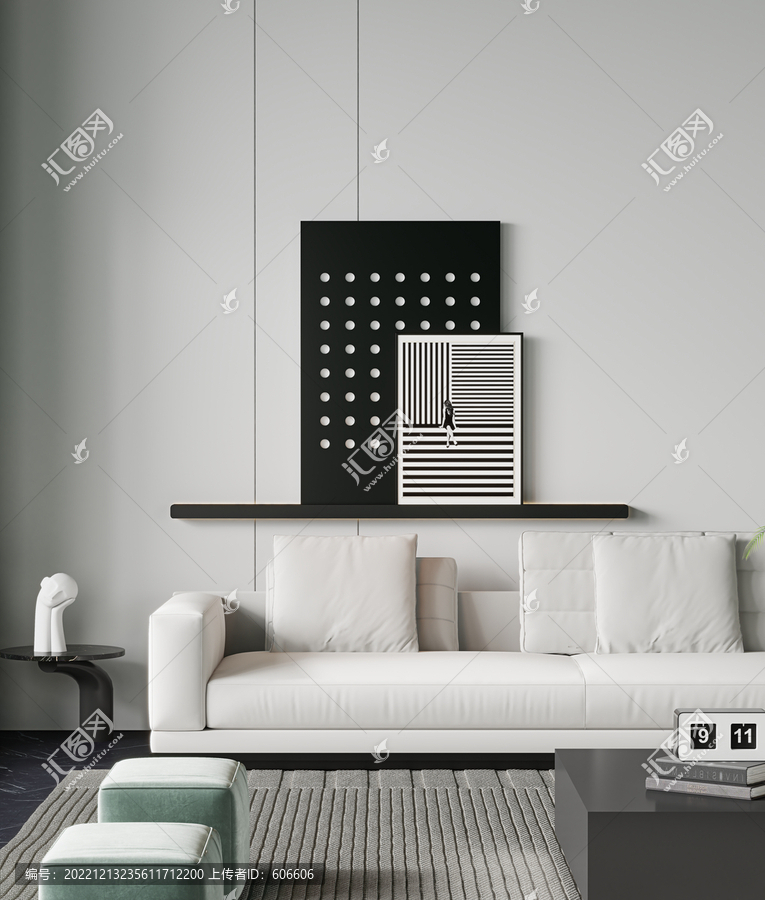 藝術(shù)沙發(fā)墻布壁畫背景場(chǎng)景圖