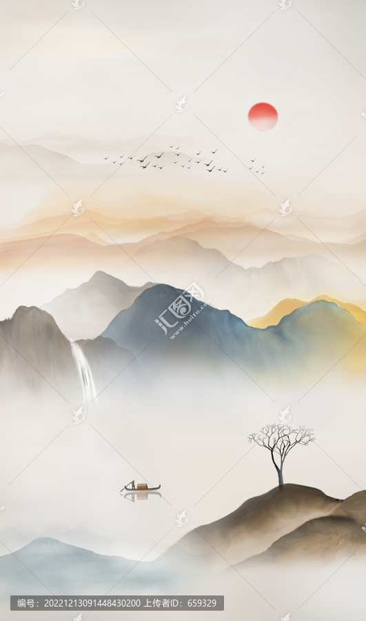 新中式山水畫