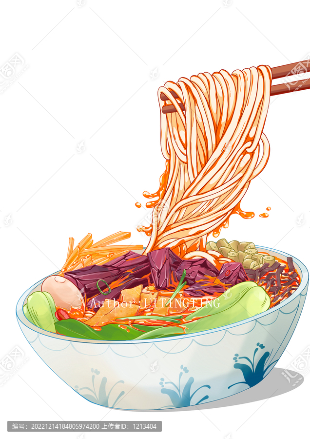 螺螄粉插畫