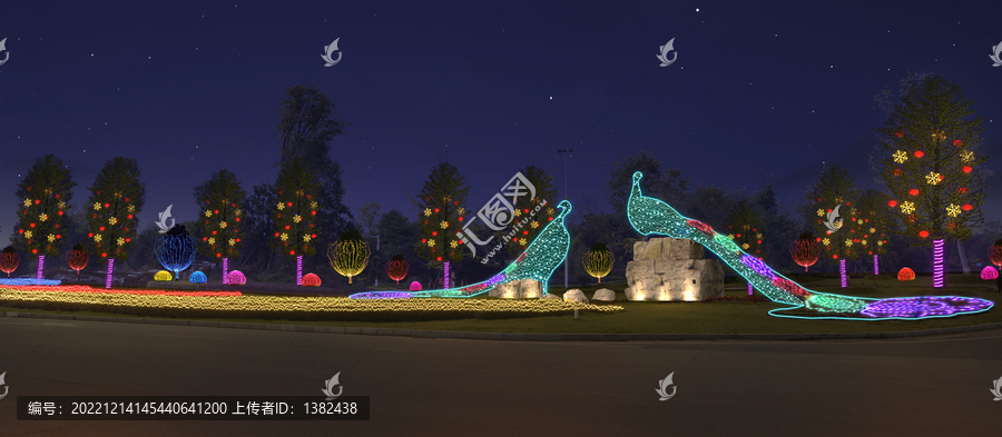 城北公園春節(jié)燈光夜景
