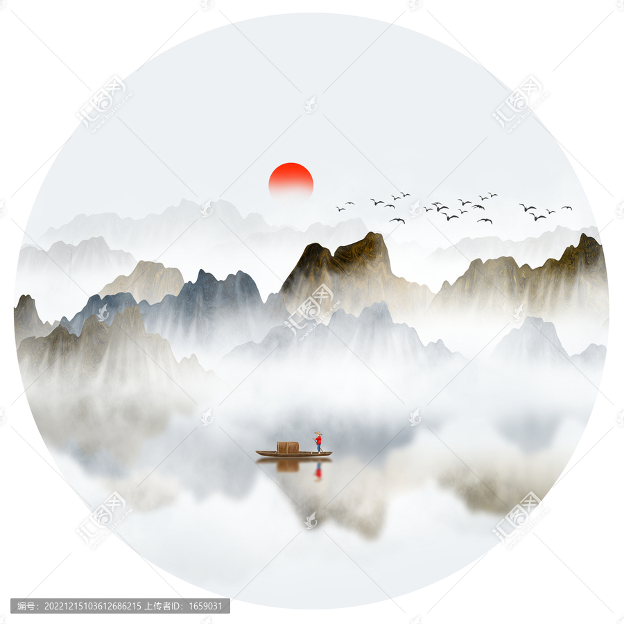 寫意水墨山水