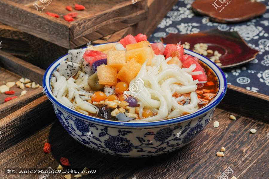 重庆美食水果冰粉