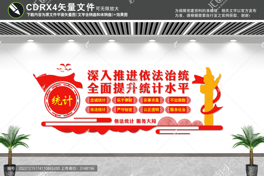 統(tǒng)計局文化墻