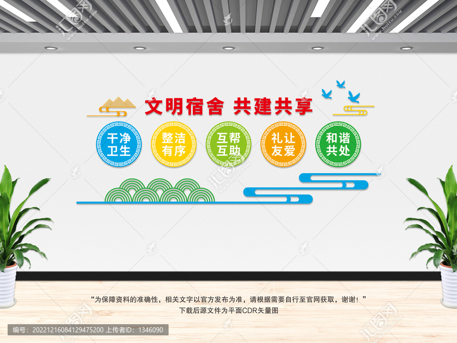 文明宿舍文化墻