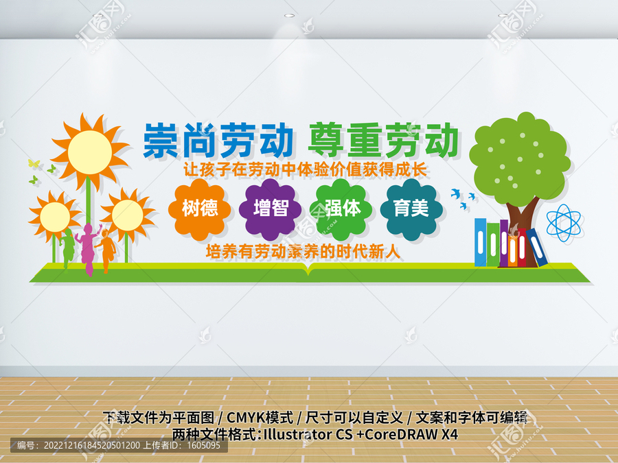 勞動(dòng)教育文化墻