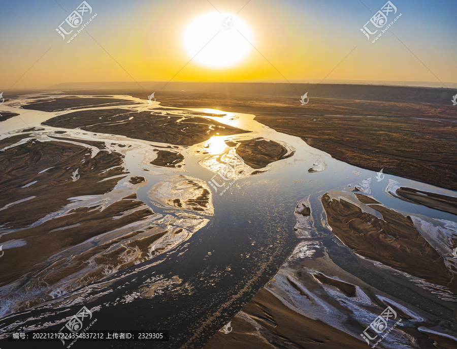 黄河河汊纵横如大地血脉