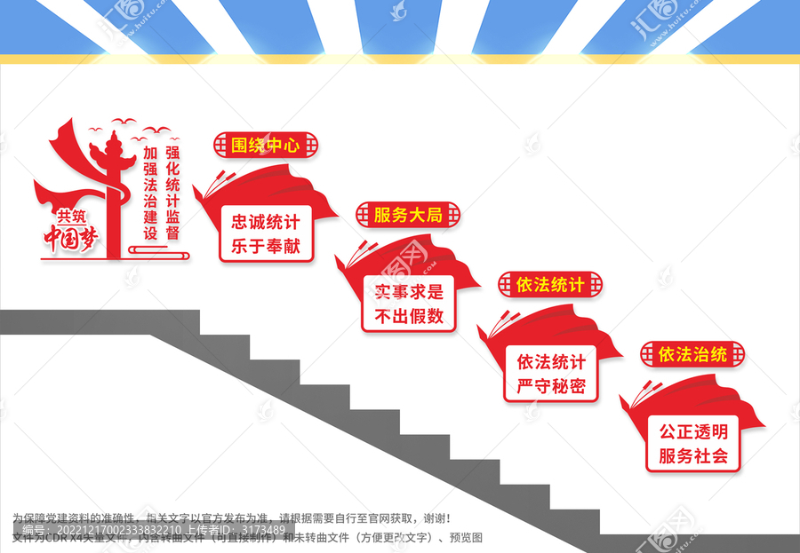 統(tǒng)計(jì)樓梯文化墻