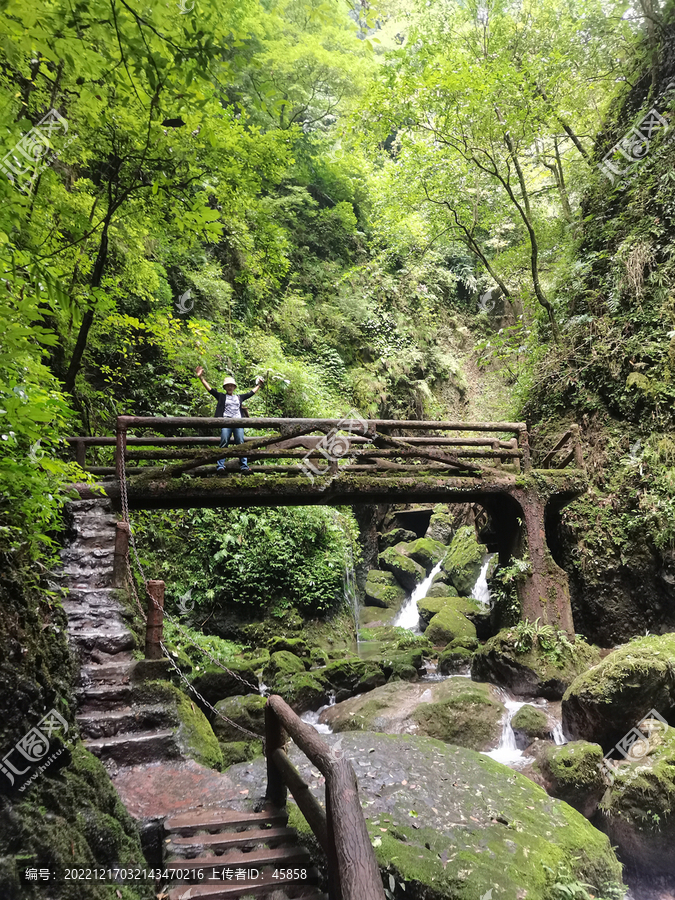 四川成都青城后山风光