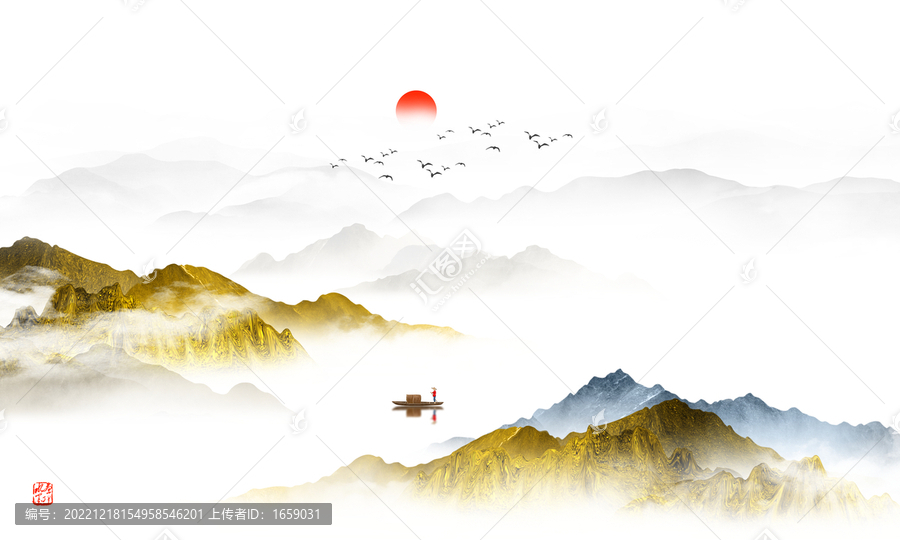新中式山水畫