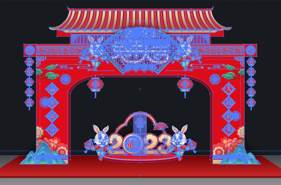 兔年門頭