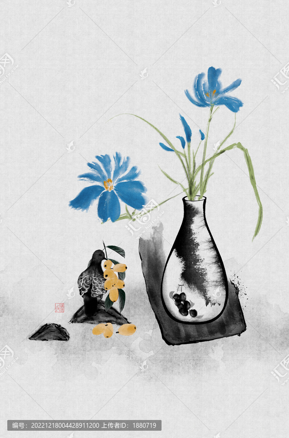 水墨花鳥