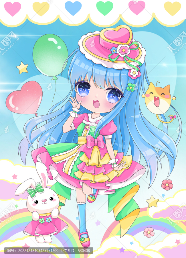 二次元少女白兔