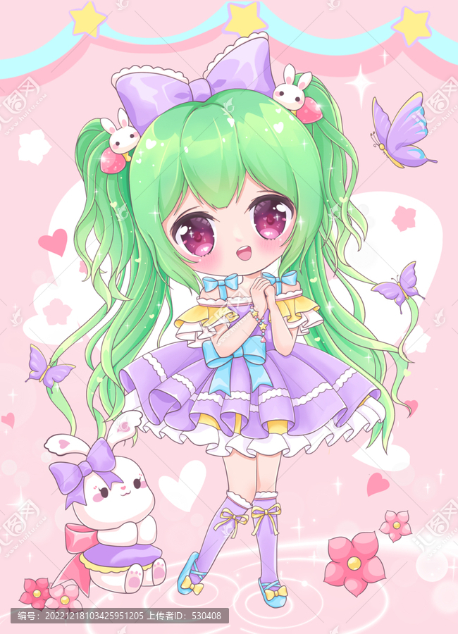 二次元少女紫蝶