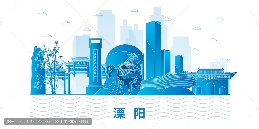 溧陽市科技地標(biāo)建筑背景展板
