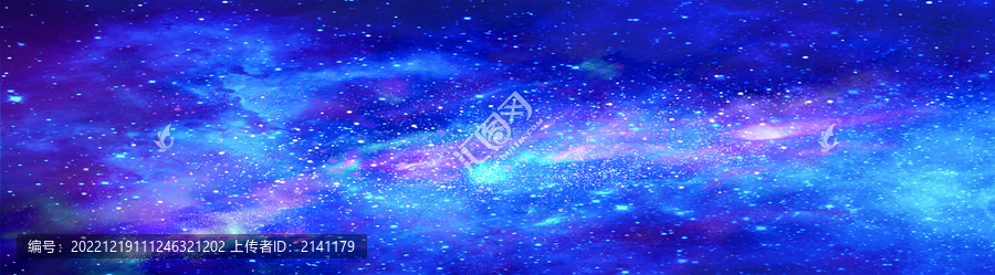 藍(lán)色絢麗炫彩星空