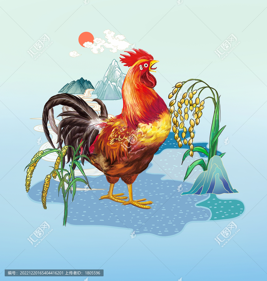 公雞插畫