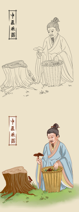 古風(fēng)老中醫(yī)人物采藥