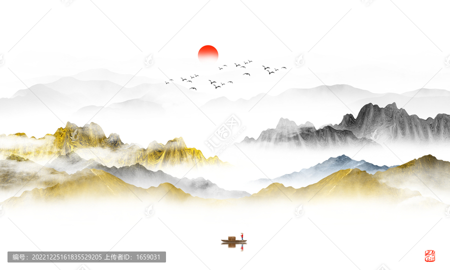 新中式山水畫