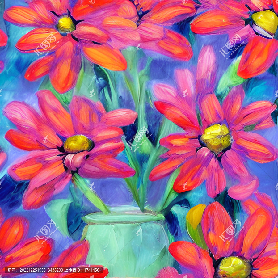 油畫花卉