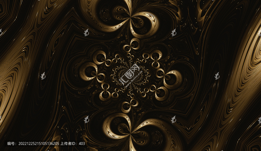 奢華金色復(fù)古圖案背景