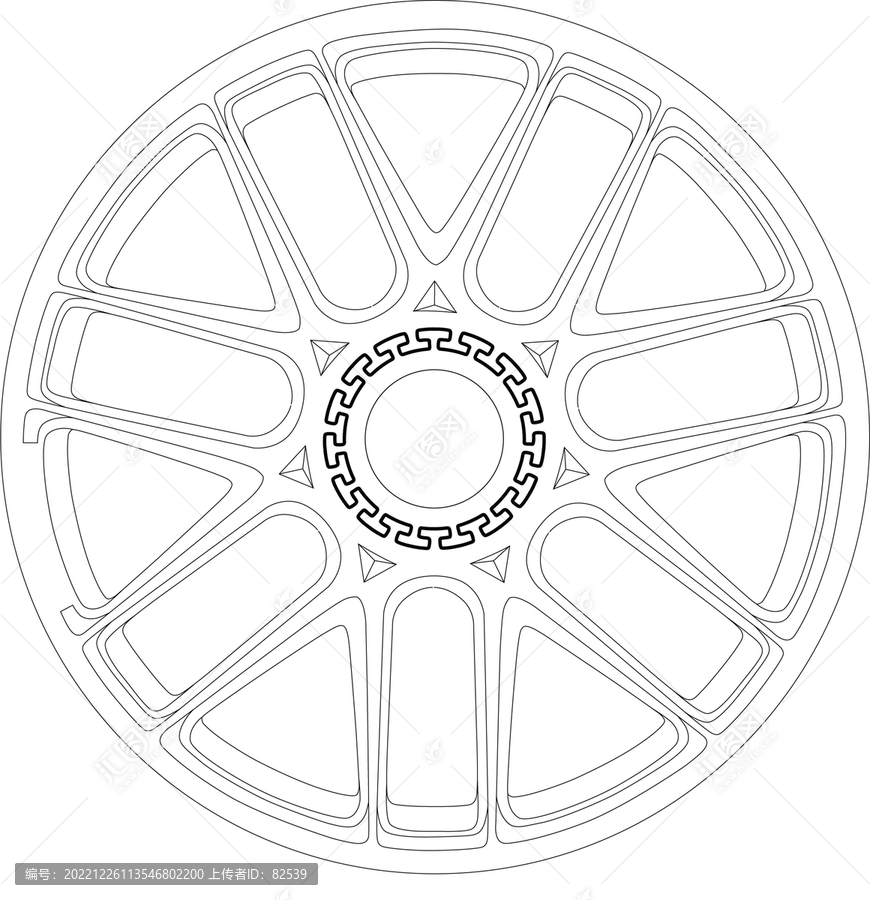 矢量汽車輪子