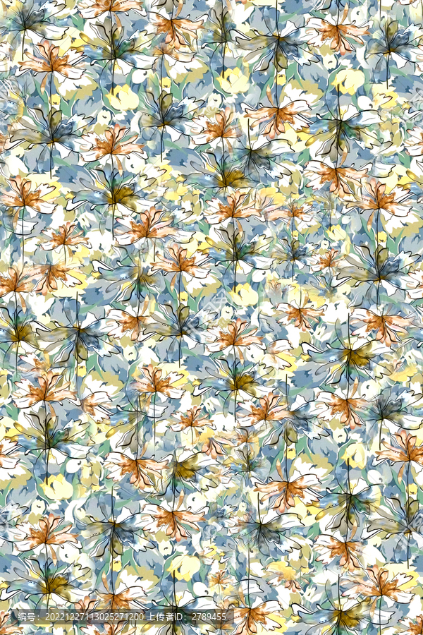 真絲年輕女裝花型設(shè)計(jì)