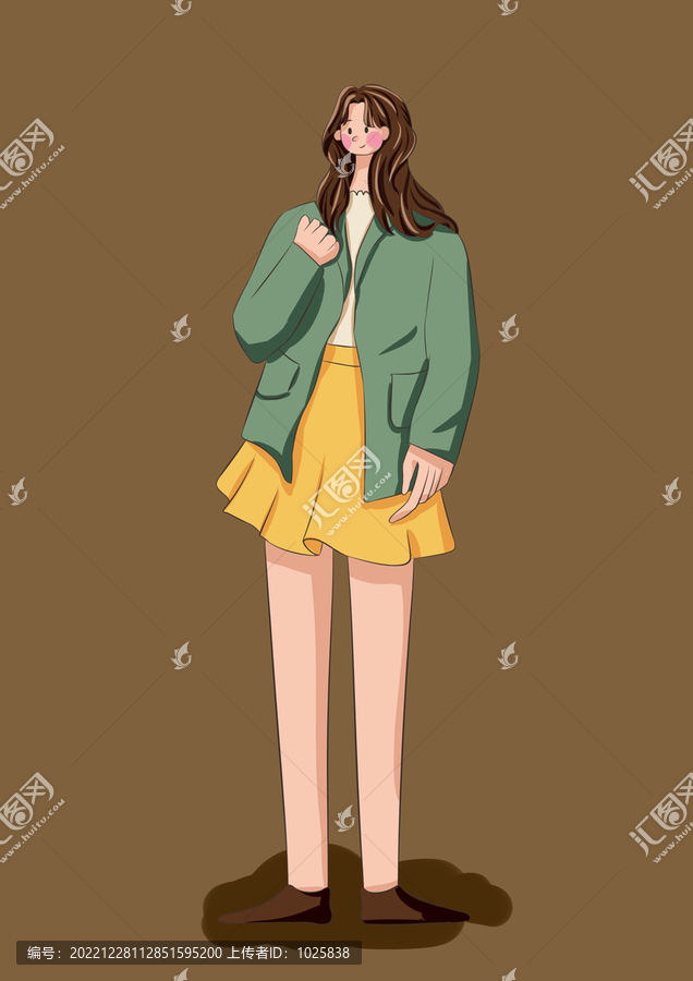 手繪陽光女孩